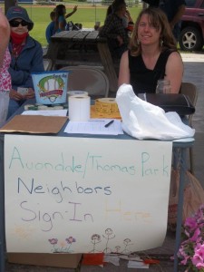 Avondale-Thomas Park booth