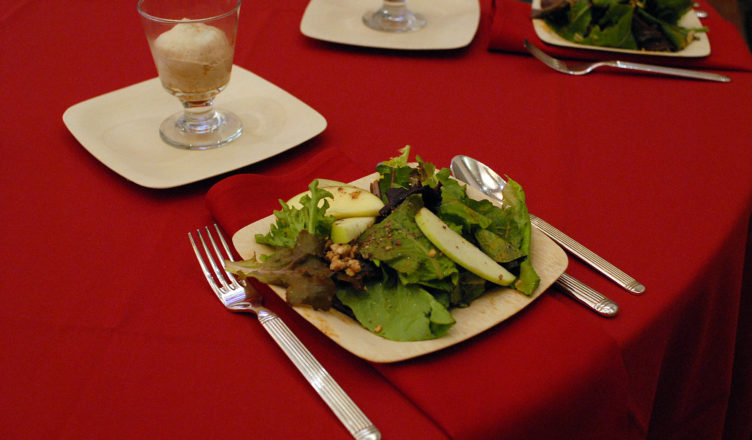 Lunch plate at the food summit