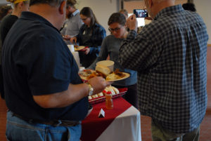 participants at the food summit lunch