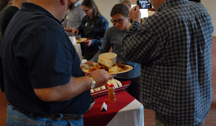 participants at the food summit lunch