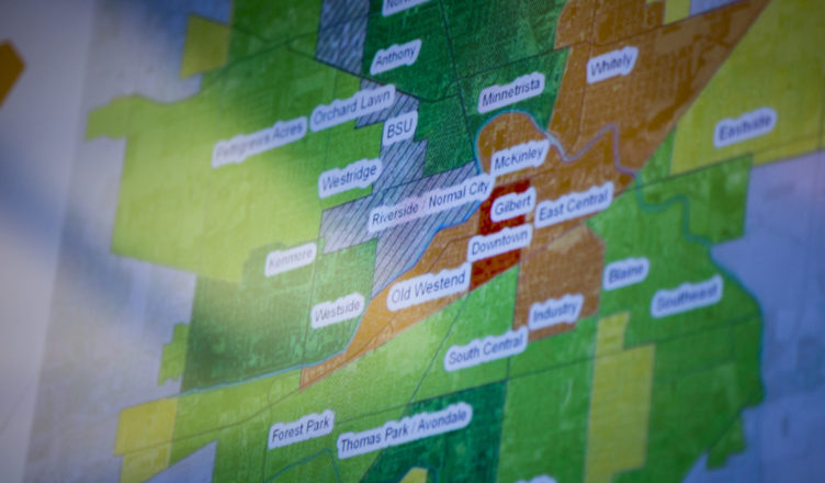 Muncie food desert map