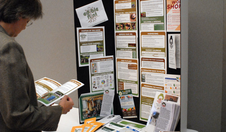 Edible Flint display at the Food Summit