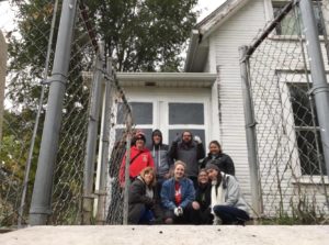 Volunteers braving cold temperatures on Sunday morning to show their love for McKinley include Derek Tulowitzky, Aimee Robertson-Fant, Augusta Wray, Tracy Whelan, Jake Turpin, Kelyn Alexander, Kari Wissel, Aaron Brunsman, and Kyle Johnson (not pictured)